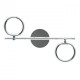 Spot chromé techno 2 ampoules 21 cm