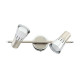 Spot chromé techno 2 ampoules 15 cm
