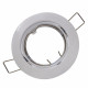 Support spot rond orientable blanc