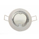 Support spot rond orientable blanc 