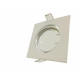 Support spot carré orientable blanc 