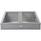 Serre de jardin en pin 41 cm de hauteur gris