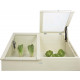 Serre de jardin en pin 41 cm de hauteur blanc