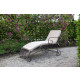 Chaise longue en métal 