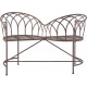 Banc des amoureux en métal