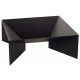 Brasero en acier peint pieds géométriques 60 cm