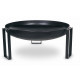 Brasero en acier peint rond pieds design 60 cm