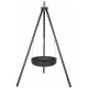 Barbecue suspendu sur trépied premium 60 cm