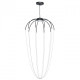 Suspension noire industrial   230 cm