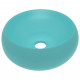 Lavabo rond de luxe 40x15 cm céramique - Couleur au choix Vert-clair-mat