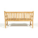 Banc de jardin 3 places en teck c fsc 150cm  marron 