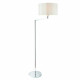 Lampadaire evelyn, chrome, avec abat-jour