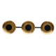 Spot doré techno 3 ampoules 11 cm