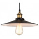 Suspension empire, noir / laiton antique