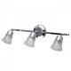Spot chromé techno 3 ampoules 25 cm