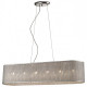 Suspension argent brighton 6 lumières