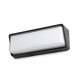 Aplique murale de jardin noire half