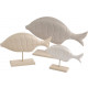 Statuettes en bois poisson (lot de 3)