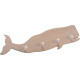 Patère baleine en bois