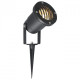 Borne d'extérieur noire street 1 ampoule 29 cm