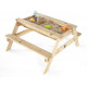 Table de pique-nique avec bac à sable intégré 