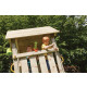 Aire de jeux en bois kiosk avec balançoires 