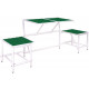 Banc 2 places convertible en tables et tabourets