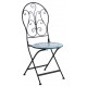 Chaise de terrasse pliante en métal - Couleur au choix