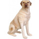 Labrador assis en résine 80 cm - Couleur au choix