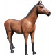 Cheval brun en résine 225 cm