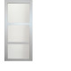 Porte coulissante "greyria" vitrée gris clair h204 x l.73 + 2 coquilles - gd menuiseries