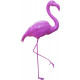 Flamant rose coloré en résine