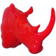 Trophée de rhinocéros en résine 108 cm