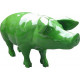 Cochon coloré design en résine - Couleur au choix