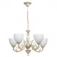 Chandelier beige classic 5 ampoules 84 cm