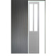 Porte coulissant atelier blanc vitre depoli h204 x l83 + systeme de galandage et kit de finition inclus gd menuiseries