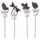 Photophores de jardin sur pique (lot de 4)