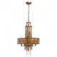 Suspension cuivre loft 10 ampoules 180 cm