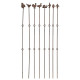 Supports à plantes verticaux (lot de 8)