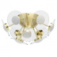 Plafonnier doré techno   18 cm