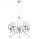 Suspension blanche elegance 5 ampoules 96 cm