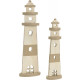 Phare déco en bois (lot de 2)
