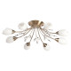 Plafonnier laiton megapolis 8 ampoules 22 cm