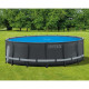 Couverture solaire de piscine bleu 470 cm polyéthylène