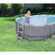 Bestway piscine "levant" 424 x 250 100 cm ovale gris 