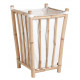 Panier à linge en bambou et coton