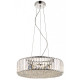 Suspension en cristal poole 5 lumières