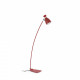 Lampadaire rouge retro 1 ampoule