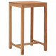 Table de bar de jardin bois de teck solide - Longueur au choix 60 cm