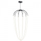 Suspension noire industrial   230 cm
